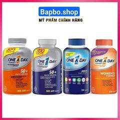 Viên uống bổ sung vitamin One A Day Women's và Men's 50+ cho phụ nữ và nam giới 300v