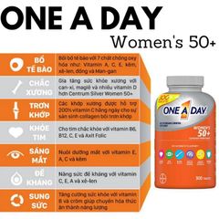 Viên uống bổ sung vitamin One A Day Women's và Men's 50+ cho phụ nữ và nam giới 300v
