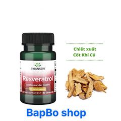 Viên Uống Resveratrol 100mg - Hỗ Trợ Tim Mạch, Chống Lão Hóa, Tăng Cường Sức Khỏe Tế Bào - 30 Viên Bổ Sung Chất Chống Oxy Hóa