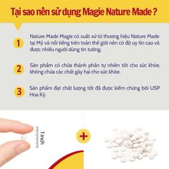 Viên uống bổ sung Magie Nature Made Magnesium 250mg- 400mg 180v
