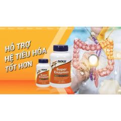Viên Uống Hỗ Trợ Tiêu Hóa NOW Super Enzymes - Giảm Đầy Hơi, Khó Tiêu, Hỗ Trợ Tiêu Hóa Hiệu Quả, 90 Viên