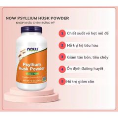 Viên uống chất xơ Psyllium Husk chiết xuất vỏ mã đề giúp giảm nhanh táo bón