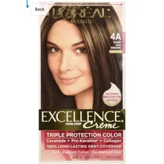 Nhuộm tóc phủ bạc nano Nâu đậm (màu 4A) L’oreal excellence Cream nội địa Mỹ
