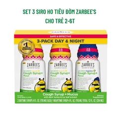 Siro ho ong tiêu đờm Zarbee's Cough Syrup + Mucus ngày và đêm 118ml của Mỹ