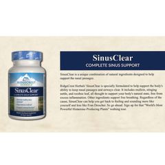 [Date 8/2025] Viên uống hỗ trợ viêm xoang, nghẹt mũi Sinus Clear Ridgecrest Herbal