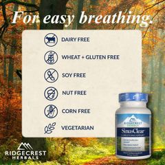 [Date 8/2025] Viên uống hỗ trợ viêm xoang, nghẹt mũi Sinus Clear Ridgecrest Herbal
