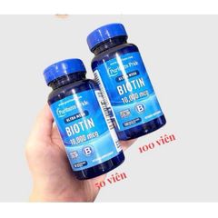 Viên uống Biotin Puritan's Pride 10000 mcg - Giảm rụng tóc, kích thích mọc tóc và nuôi dưỡng tóc khỏe mạnh
