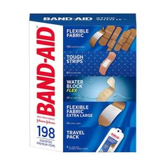 Băng cá nhân Band-Aid Brand - Hộp 188 miếng băng dán bảo vệ vết thương, chống thấm nước, tiện lợi cho gia đình và trẻ nhỏ
