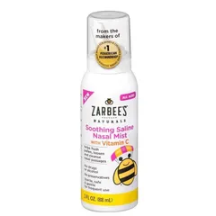 [Date 11/25] Xịt rửa mũi, đẩy đờm, làm sạch mũi cho bé Zarbee's Soothing Saline Nasal Mist - 88ml
