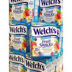 Hộp Kẹo Dẻo Trái Cây Welch's Fruit Snacks - 90 Gói Hương Trái Cây, Ngon Bổ, Không Chất Béo, Giàu Vitamin, Snack Thiếu Nhi Mỹ