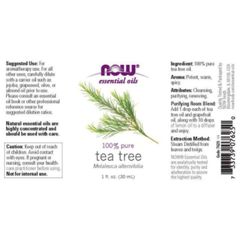 [Date 4/2025] Tinh dầu tràm trà Now Organic Essential Oils Tea Tree 30ml