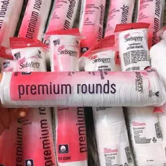Bông tẩy trang cao cấp Swissper PREMIUM ROUND 100 miếng