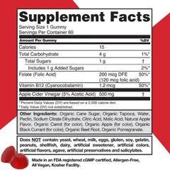 [Date 2024] Kẹo Dẻo Giấm Táo Giảm Cân GOLI Apple Cider Vinegar Gummies 60 v