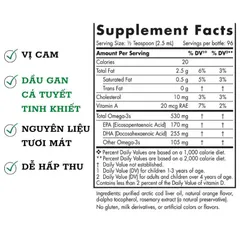 DHA cho trẻ từ 1 - 6 tuổi Children's DHA 530mg Omega 3 Nordic Naturals
