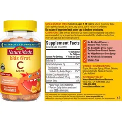 [Date 1/2023] Kẹo dẻo Kids First Vitamin C Gummies 125mg (60 viên)