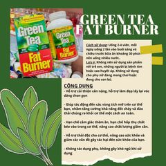  Viên uống giảm cân từ trà xanh Green Tea Fat Burner 200 viên của Mỹ