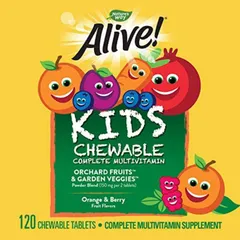 Kẹo nhai Bổ Sung Vitamin Tổng Hợp cho BÉ YÊU - ALIVE ! Multivitamin 120v
