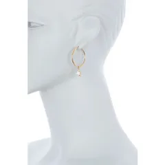 Bông / khuyên tai bạc mạ vàng 18k đính đá Argento Vivo