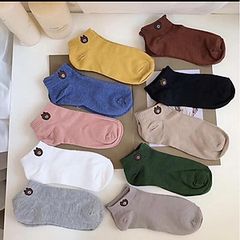 Bộ 10 Đôi Tất Gấu Brown Cute Đủ Màu - Vớ Thời Trang Dễ Thương Kèm Túi Đựng, Quà Tặng Độc Đáo Cho Mọi Lứa Tuổi