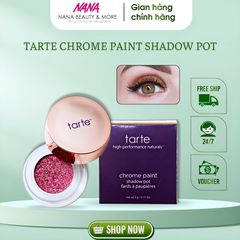 Nhũ Mắt Tarte Chrome Paint Shadow Pot 3g - Phấn Trang Điểm Lấp Lánh, Dễ Dàng Tán, Bám Màu Bền, Hiệu Ứng Gương Rực Rỡ