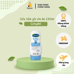 Sữa Tắm Gội Cetaphil Baby Dịu Nhẹ 400ml - Chiết Xuất Hoa Cúc Hữu Cơ, An Toàn Cho Da Nhạy Cảm Của Bé