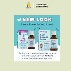 Giọt Probiotics Hữu Cơ LoveBug 10ml - Hỗ Trợ Tiêu Hóa Cho Trẻ Sơ Sinh, Giảm Đau Bụng, Táo Bón, Dành Cho Trẻ 0-24 Tháng