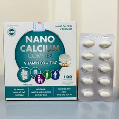 Nano Calcium Complex - Bổ Sung Canxi, Magie, Kẽm - Hỗ Trợ Phát Triển Xương Răng, Ngăn Ngừa Thiếu Canxi Cho Phụ Nữ Mang Thai và Trẻ Em