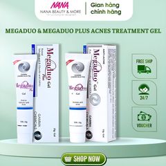 Gel Dưỡng Megaduo & Megaduo Plus 15g - Giảm Mụn, Mờ Thâm, Làm Sáng Da - Sản phẩm Chăm Sóc Da Thiên Nhiên Chất Lượng Cao