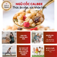 Ngũ Cốc Trái Cây Calbee Nhật Bản 400g Ít Đường [DATE T4/2027] Ngũ cốc Dinh dưỡng Ít đường