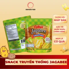 Bánh Snack Khoai Tây Jagabee Truyền Thống 100% Tự Nhiên - Giòn Rụm Ngon Miệng Hương Vị Nhật Bản, Snack Ăn Vặt Tuyệt Hảo