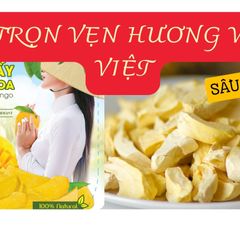 Mít Thái Sấy Giòn Đặc Biệt Không Đường - Snack Khỏe Mạnh 200G/300G - Viza Food, Nguyên Liệu Tuyển Chọn, An Toàn Vệ Sinh