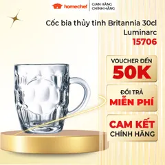 Bộ 6 Cốc Thủy Tinh Bia Luminarc 300ml 15706 - Hàng Chính Hãng Có Quai, Kiểu Dáng Hiện Đại và An Toàn cho Sức Khỏe