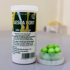 Viên ho tinh dầu Egesca Fort 40 viên - Giảm ho, long đờm, giảm đau họng cho trẻ em và người lớn - Hỗ trợ sức khỏe hô hấp tự nhiên