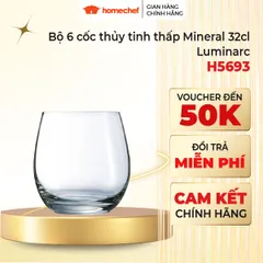 Bộ 6 Cốc Thủy Tinh Luminarc Mineral 320ml H5693 - Dùng Máy Rửa Bát, Sang Trọng, An Toàn Cho Sức Khỏe