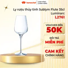 Ly Thủy Tinh Luminarc Sublym Flute L2761 - 350ml Ly Uống Vang Trắng & Đỏ Sang Trọng, Chất Liệu Cao Cấp, Bền Đẹp, An Toàn Sức Khỏe