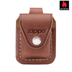 Bao Da Zippo Chuyên Dụng Màu Nâu Da Bò - Chính Hãng Mỹ, Bảo Vệ Và Gia Tăng Độ Bền, Phù Hợp Đeo Thắt Lưng