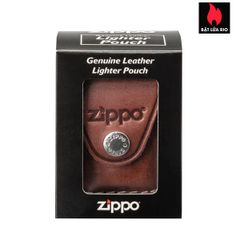 Bao Da Zippo Chuyên Dụng Màu Nâu Da Bò - Chính Hãng Mỹ, Bảo Vệ Và Gia Tăng Độ Bền, Phù Hợp Đeo Thắt Lưng
