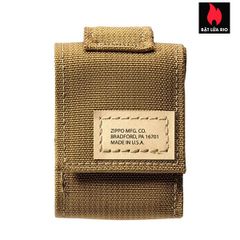 Túi Chiến Thuật Zippo Coyote 48401 - Túi Đựng Bật Lửa Chống Gió Hai Mặt, Chất Liệu Nylon Bền, Sản Xuất Tại Mỹ