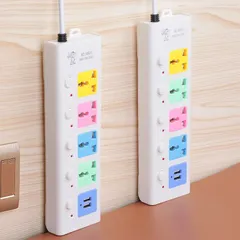 Ổ Điện Đa Năng Con Voi 4 Ổ Cắm & 2 Cổng USB Sạc Nhanh Dây Dài 2m - Thiết Kế Đáng Yêu, Chất Liệu Chống Cháy, An Toàn cho Gia Đình