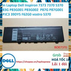 Pin Laptop Dell Inspiron 7373 7370 7380 7386 5370 Chính Hãng F62G0 - Pin Dự Phòng Đen, Bảo Hành 100% - Phụ Kiện Máy Tính Chất Lượng Cao