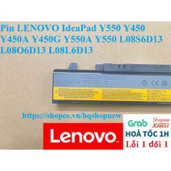 Pin Laptop LENOVO IdeaPad Y550 Y450 Y450A Y450G L08S6D13 L08O6D13 - Chính Hãng 100%, Bảo Hành Đổi Mới, 6 Cell, Màu Đen