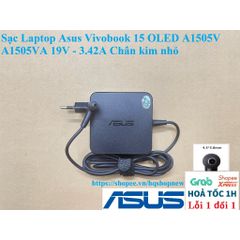 Sạc Laptop Asus Vivobook 15 OLED 19V 3.42A - Phụ Kiện Chính Hãng Chân Kim Nhỏ, An Toàn và Tiết Kiệm Điện