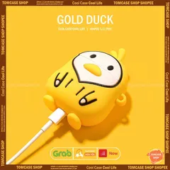 🔜 [ ᴄᴀꜱᴇ ᴀɪʀᴘᴏᴅ ] Case Airpod Vỏ Bọc Airpods ( Vịt trắng áo vàng ) Cho Hộp Sạc Tai Nghe AirPods 1 2 Bằng Silicon Dẻo Si