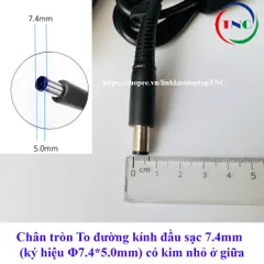 Sạc Laptop HP Chân Kim To 19V - 4.74A (90w) - TẶNG KÈM DÂY NGUỒN PHỤ KIỆN LAPTOP