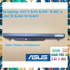 Pin Laptop Asus K46 K46C K46CA K46CB K46CM K46V 4 Cell Đen - Phụ Kiện Laptop Chính Hãng, Bảo Hành 100%