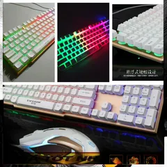🔆 Combo Siêu Phẩm Bàn Phím Chuột Gaming EWEADN K006 ( TRẮNG )  Giả Cơ LED 7 mầu RGB Chống Nước - Sức Mạnh Cho Mọi Nhu C