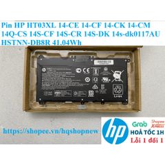 Pin Laptop HP HT03XL 14-CE 14-CF 14-CK 14-CM 14Q-CS 14S-CF 14S-CR 14S-DK 14s-dk0117AU HSTNN-DB8R 41.04Wh Chính Hãng, Bảo Hành 100%