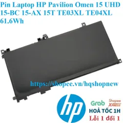 [Pin zin] Pin Laptop HP Pavilion Omen 15 UHD 15-BC 15-AX 15T TE03XL TE04XL 61.6Wh PHỤ KIỆN LAPTOP