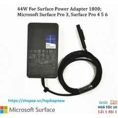Sạc Microsoft Surface 24W/36W/44W/65W/102W/127W cho Pro 3/4/5/6/7/8/9, Laptop, Book, Go - Phụ kiện chính hãng, mới 100%