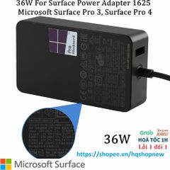 Sạc Microsoft Surface 24W/36W/44W/65W/102W/127W cho Pro 3/4/5/6/7/8/9, Laptop, Book, Go - Phụ kiện chính hãng, mới 100%